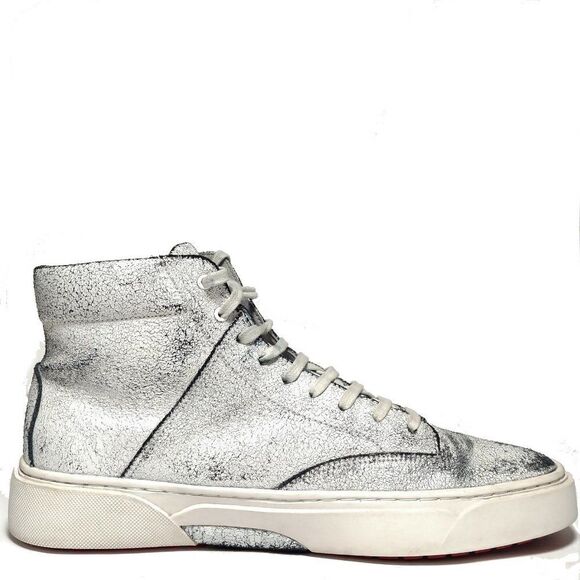 TCG Limited Edition "Culver" Cracked Distressed White Sneakers Sz 9 - Picture 8 of 13